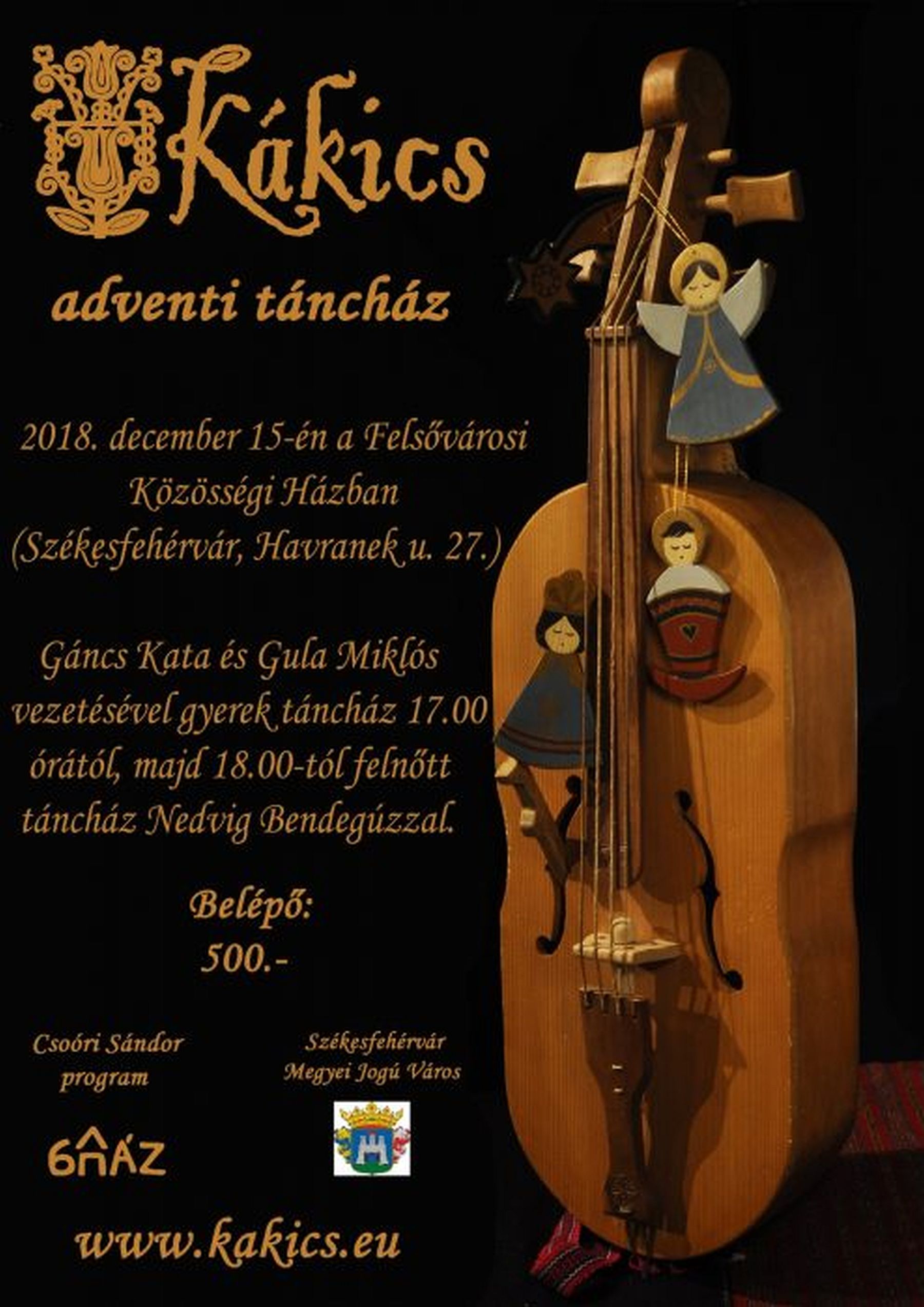 Adventi csángó táncház lesz a Felsővárosi Közösségi Házban a Kákics együttessel